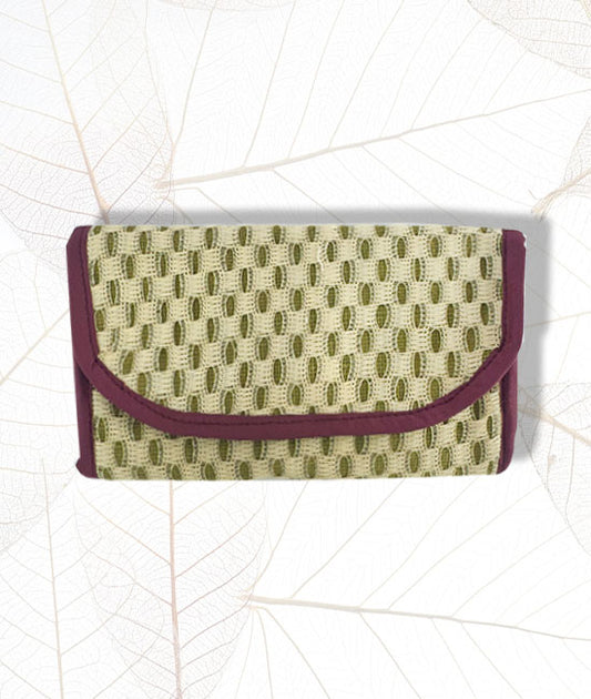 Jute Hand Purse With Plain Net