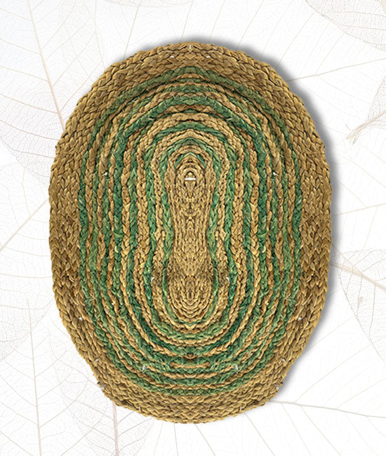 Hand Braided Bhimal Doormat - Oval