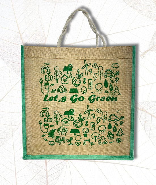 Printed Jute Tiffin Bag for Everyday Use