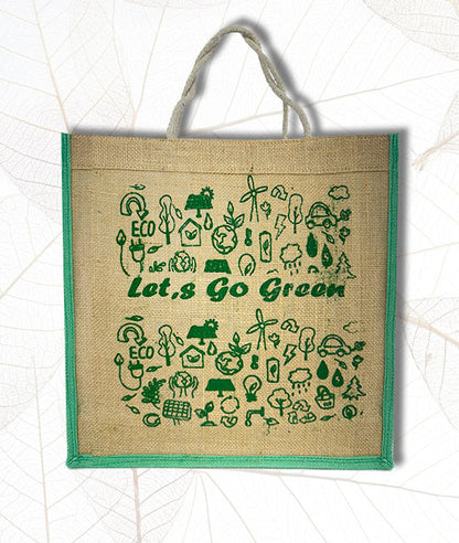 Printed Jute Tiffin Bag for Everyday Use