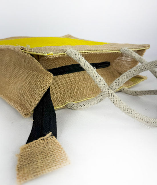 Printed Jute Tiffin Bag for Everyday Use