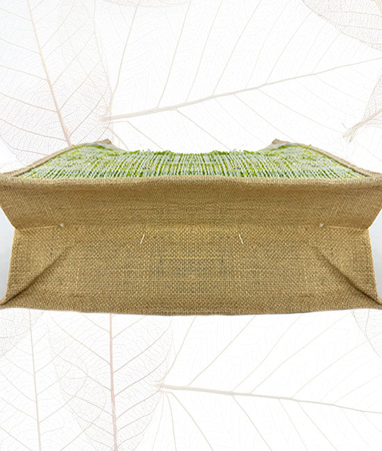 Handcrafted Bhimal Carry Bag with Zipper