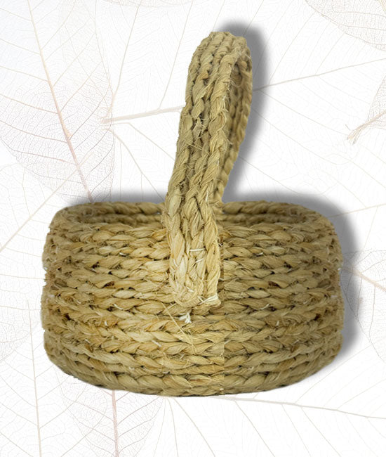 Hand Braided Jute Fruit Basket