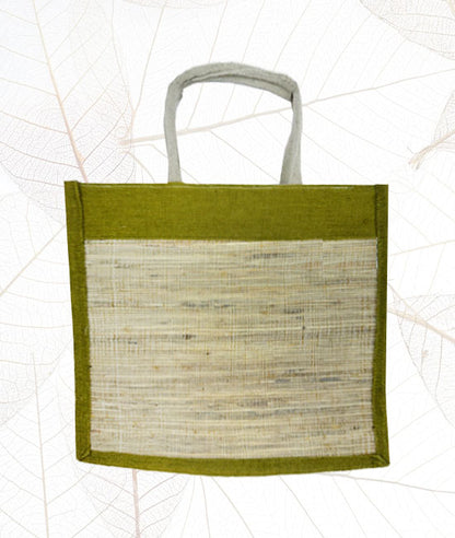 Handcrafted Bhimal Carry Bag with Zipper