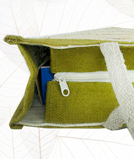 Handcrafted Bhimal Carry Bag with Zipper