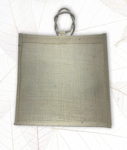 Jute Gift Bag with Transparent Front