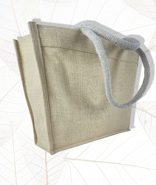 Jute Carry Bag With Plain Net