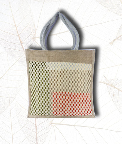 Jute Carry Bag With Plain Net