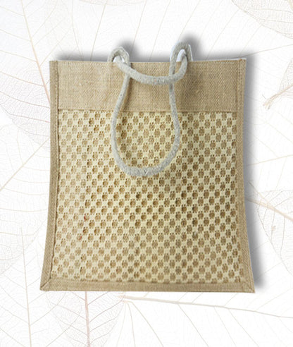 Jute Carry Bag With Plain Net