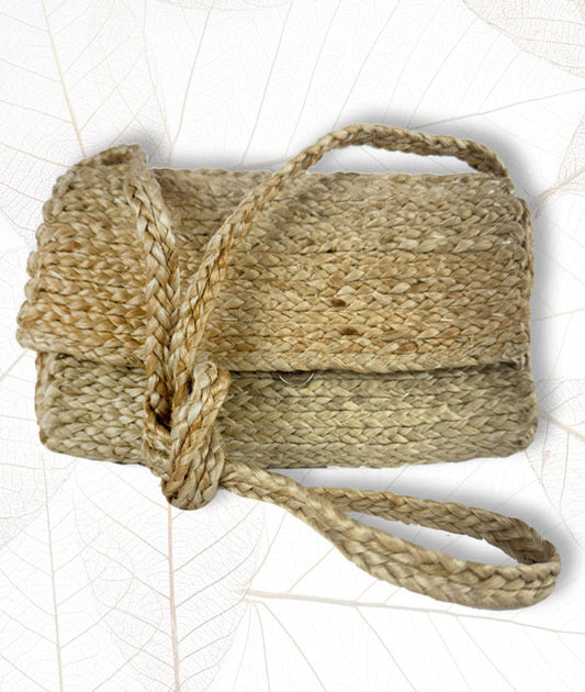 Hand Braided Jute Side Purse for Women