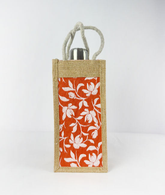 Designer Jute Bottle Bag for Easy Carry