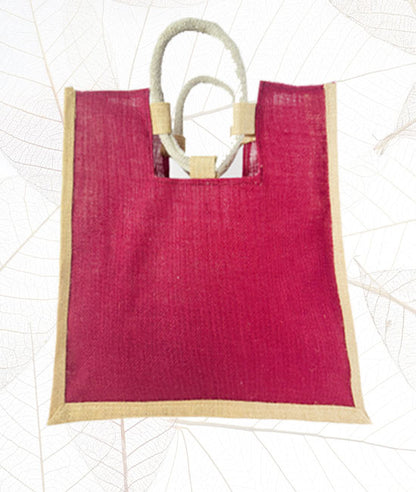 Jute Carry Bag with Round Handle