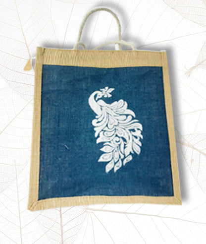 Printed Jute Tiffin Bag for Everyday Use