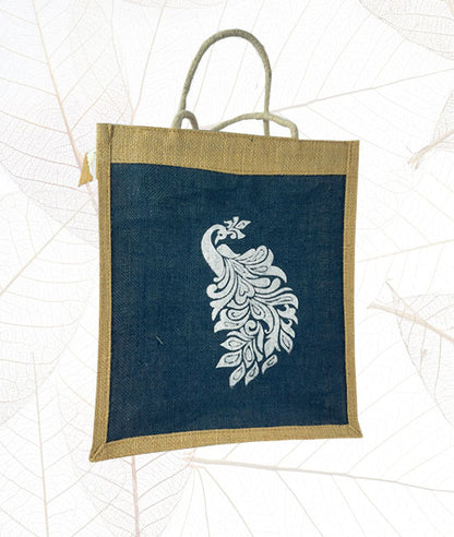 Printed Jute Tiffin Bag for Everyday Use