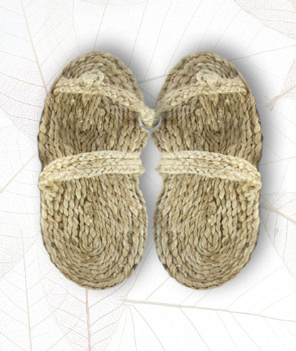 Jute Braided Kolhapuri Slipper