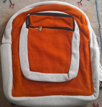 Handmade Woolen Backpack with Modern Design
