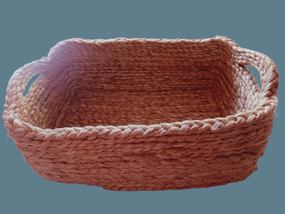 Hand Braided Jute Fruit Container