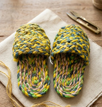 Jute Braided Slide-In Slipper