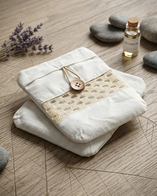 Eco Friendly Cotton Pouch with Zipper Closure