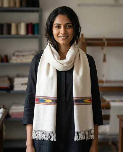 Daffodil Stole with Duet Design Border