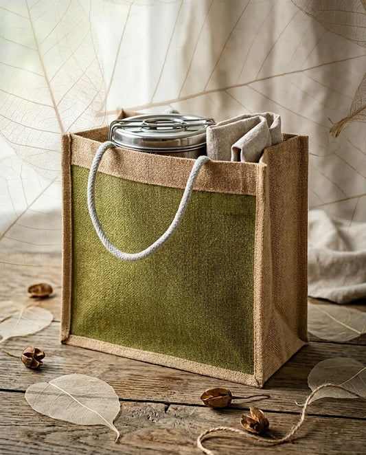 Stylish Jute Tiffin Bag for Everyday Use